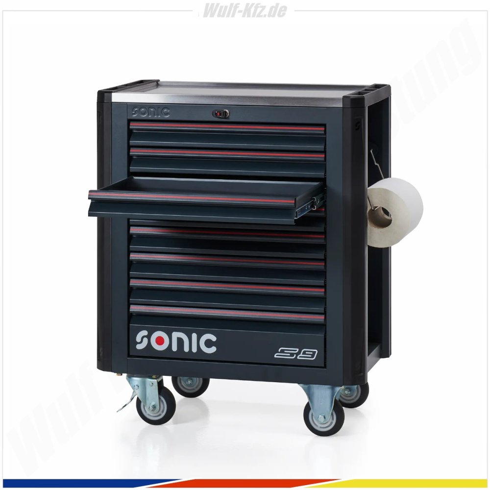 Sonic gefüllter Werkstattwagen NEXT S9 MOTORCYCLE / 325-​tlg.